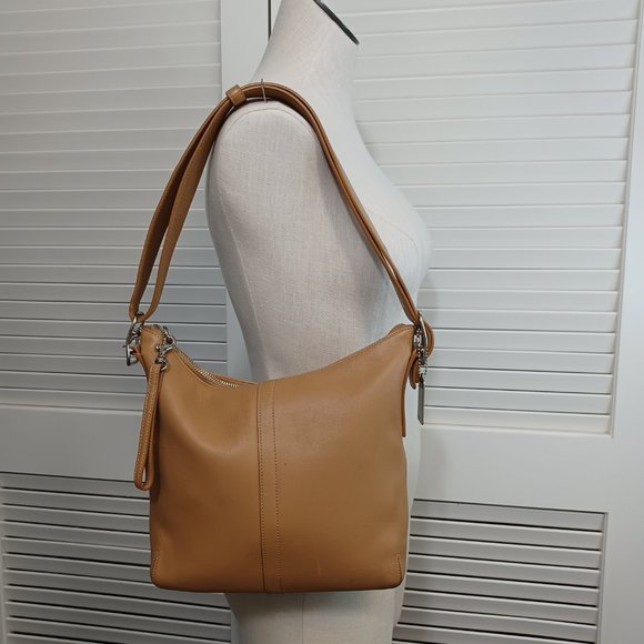 Coach Vintage Tan Leather Hobo Shoulder Bag - Picture 16 of 16